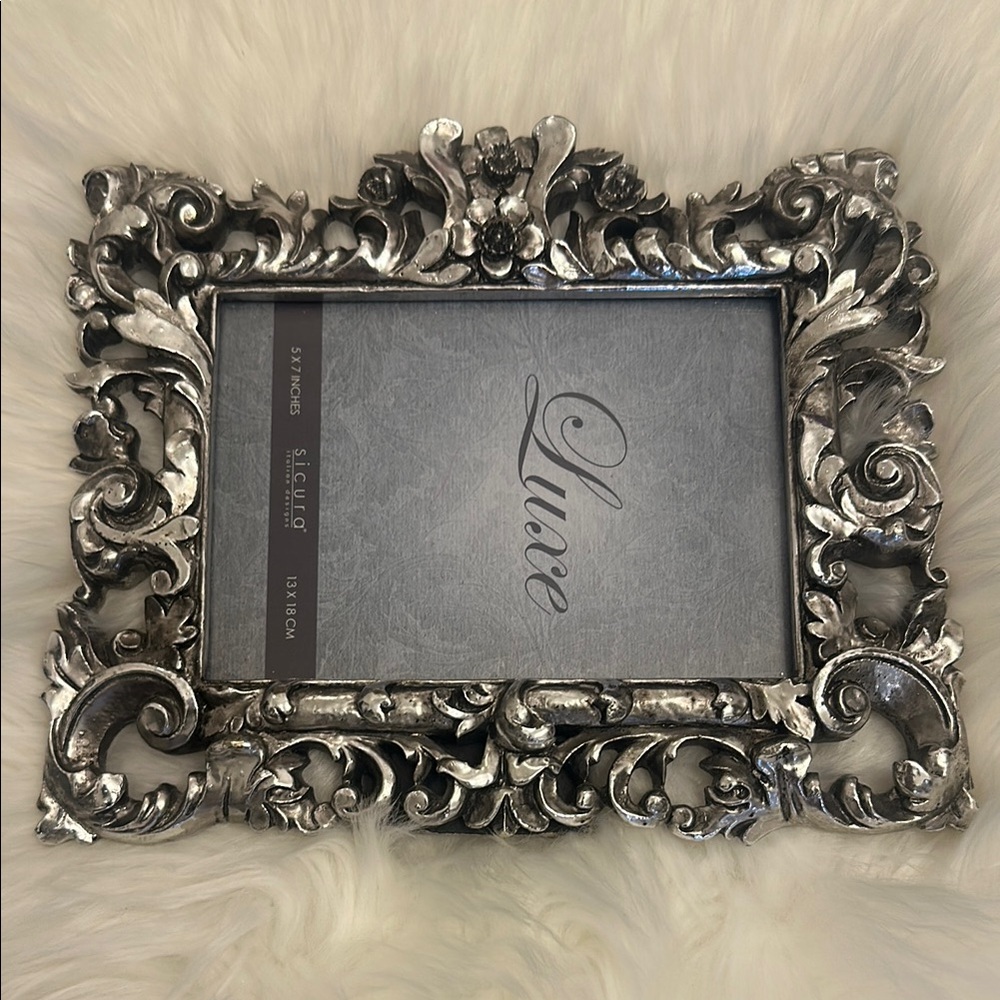 Luxe Silver Baroque Picture Frame